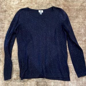 Sparkly Navy Sweater